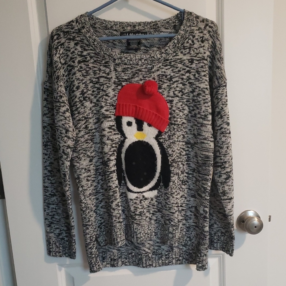 United States Sweaters Penguin Knit - Black, White, and Red